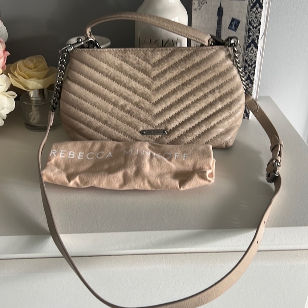 Rebecca Minkoff small top hand bag with crossbody strap.  Used a few times.